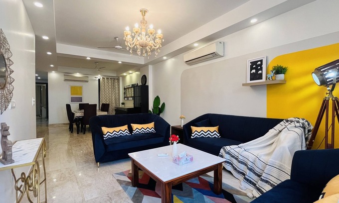 Greater Kailash I Apartment | BluO 3BHK - M Block Market @ Greater Kailash