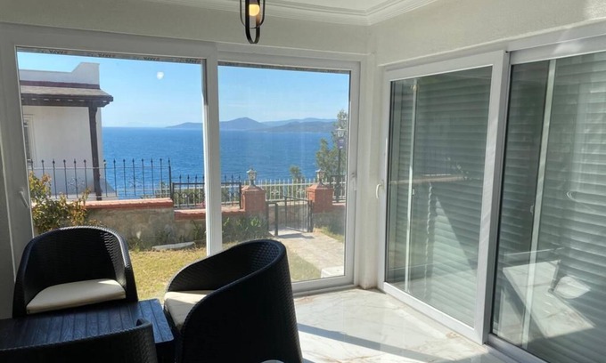 Milas Villa | Bodrum Beach-front villa with sea/islands view