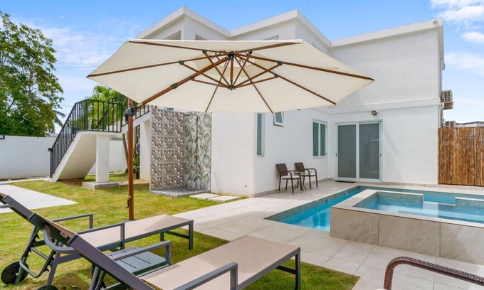 Punta Las Marias Apartment | Boho Apartment: With Pool and Steps to Beach