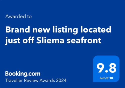 Tower Road Apartment | Brand new listing located just off Sliema seafront