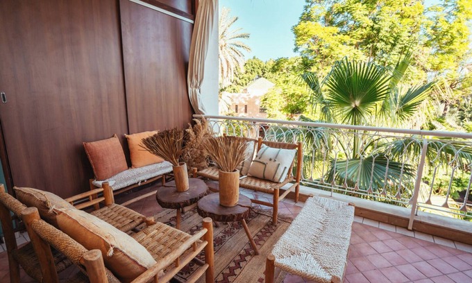 Semlalia Apartment | Breathtaking view of the gardens of Yves saint Laurent's villa