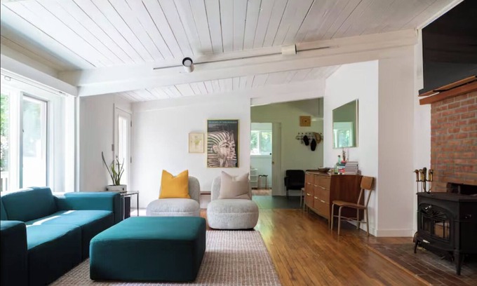 Cornwall Bridge House | ​Bright and Spacious Secluded Forest Home with Sprawling Yard and Private Brook