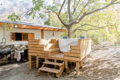 San Alfonso Ski Chalet | Cabaña de montaña (jacuzzi exterior)
