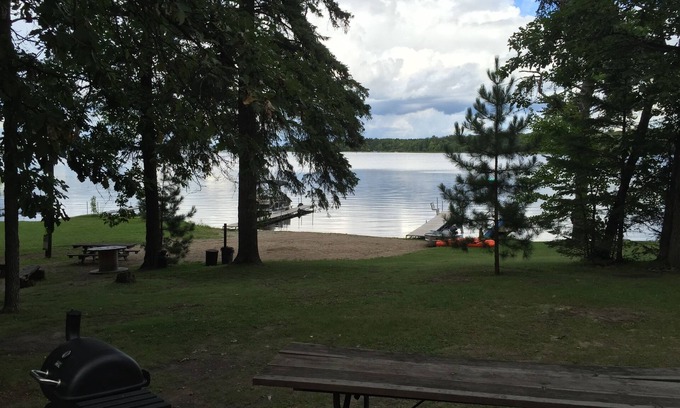 Deer River Cabin | Cabin #1 (Whitetail) Beautiful log cabin situated right on the lake!