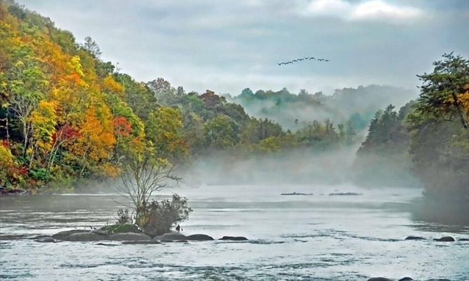 Murphy Cabin | Cabin on Hiawassee River 1 Mile from Campbell Folk School