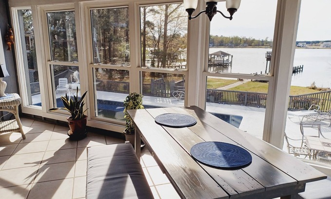 Bath House | Cabin on the Creek /Private Swimming Pool and Pier - Bath NC