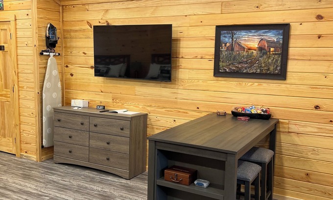 Lee County Cabin | Cabin Unit 3 of 6 Called the Texan with WiFi and AC in serene Paige