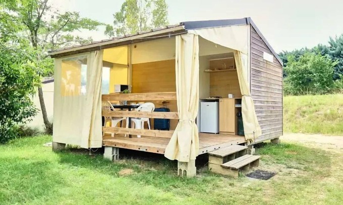 Lussas House | Camping maeva Escapades Ludo Parc * - 3-room canvas bungalow for 5 people (4 adults + 1 child under 9) without bathroom