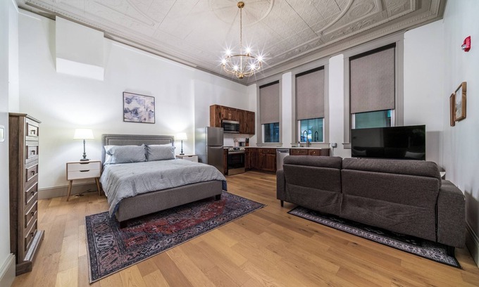Sedalia Apartment | Candlestick Suite - Luxury Studio Apartment in Downtown Sedalia, ADA-friendly
