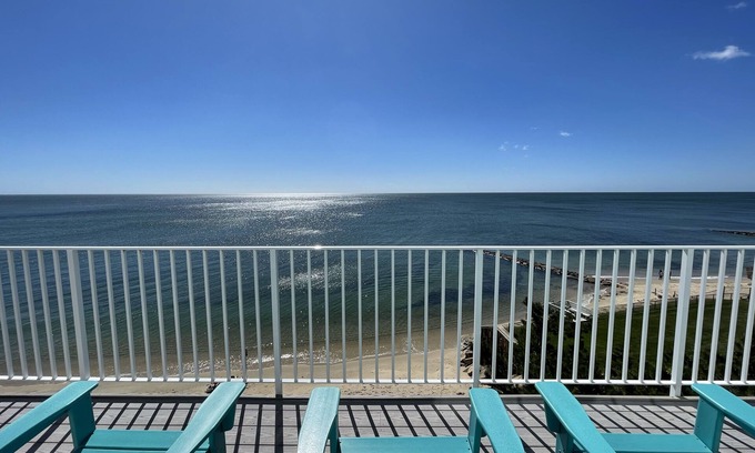 Dennis Port Condo | Cape Cod Oceanfront New Penthouse w Ocean View & Private Beach! in Building B