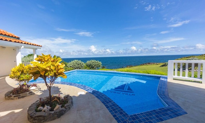 Morne Rouge Villa | Captains View Villa, Spectacular Ocean front setting, clean and well maintained!