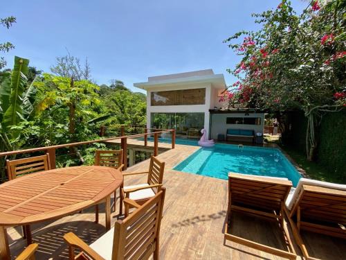 Morro de Sao Paulo House | Casa com Piscina, 3 Suites, sala de estar e cozinha completa
