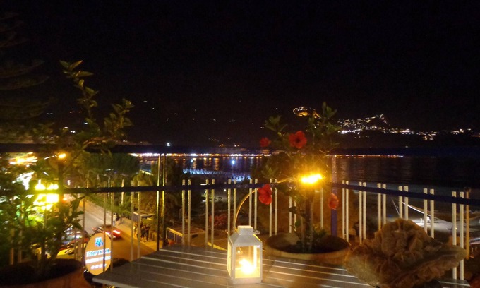 Giardini Naxos Apartment | Casa d'A.Mare flat seafront beautiful terrace with extraordinary beach view