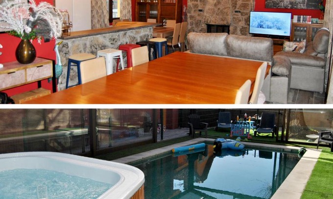 Collado Mediano House | Casa Rural Mansion Alejandra con piscina y jacuzzi