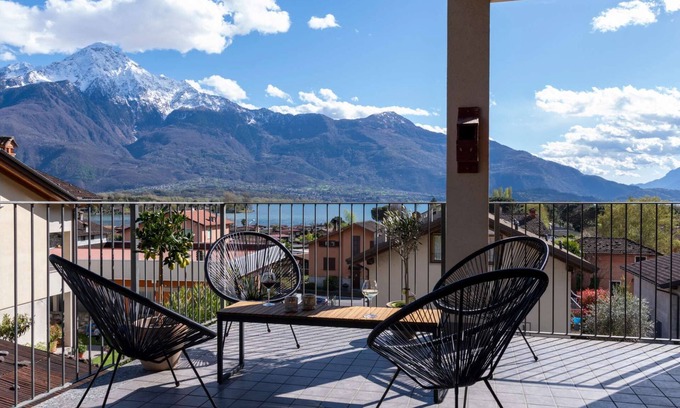 Sorico Apartment | Casa Vista Lago Como for 6 persons with kitchen