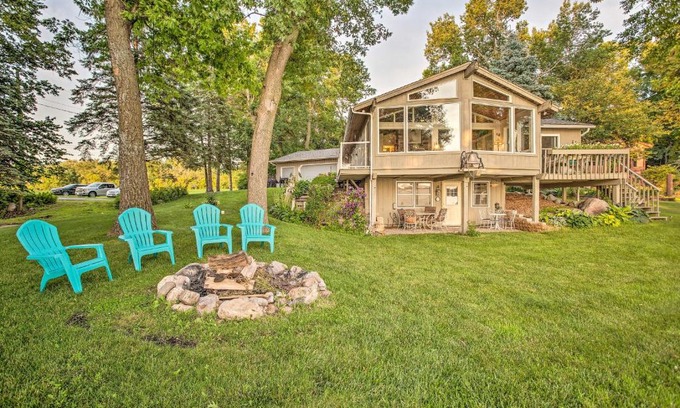 New Prague Apartment | Cedar Lake Retreat with Boathouse and Dock!