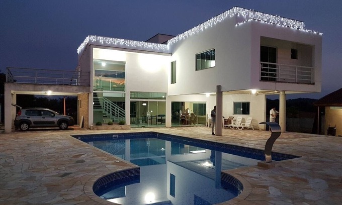 Pinhalzinho House | Chácara Jequitibá - HIGH STANDARD! 120km from São Paulo - Swimming pool with hydro, churrs