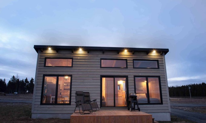 Gaspe Ski Chalet | Chalet avant vue sur la mer