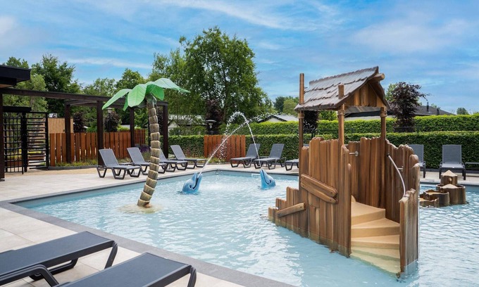 Municipality of Veldhoven Ski Chalet | Chalet by Park Pond in the Netherlands