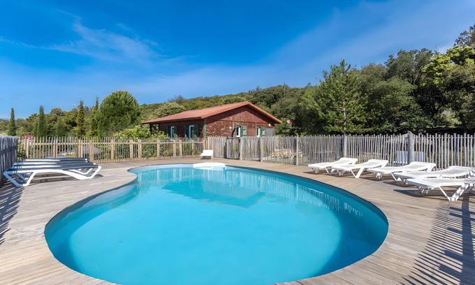 Rouffiac-des-Corbieres Ski Chalet | Chalet 'Maroc' with Mountain View, Shared Pool and Private Terrace