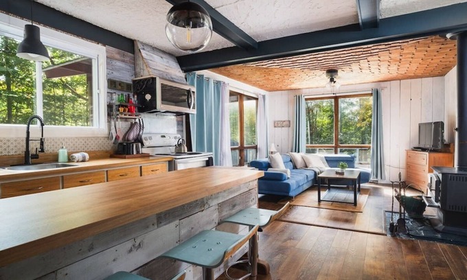 Chertsey Ski Chalet | Chalet rétro. Avec Spa