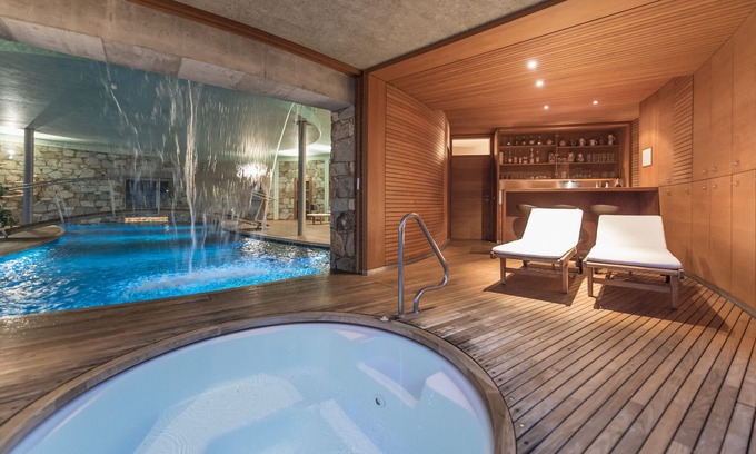 Laces Ski Chalet | Chalet 'Turm' with Mountain View, Private Terrace, swimming pool and sauna