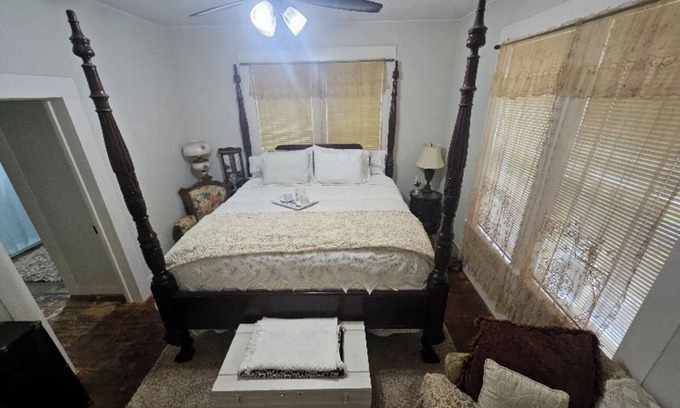 Coldspring House | Charming 4-bedroom house in Coldspring just 1 block from the Courthouse square.