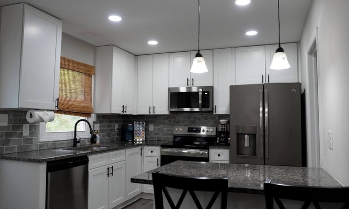 Mint Hill House | Charming 4-bedroom house with AC, WiFi in peaceful Mint Hill and 2 living rooms