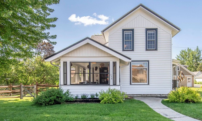 Village of Pewaukee House | Charming 4-bedroom house steps from Pewaukee Lake Beach, shops & restaurants