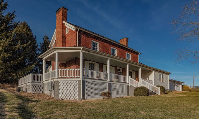 Raphine Other | Charming Brick Farmhouse w/Wraparound Porch in Brownsburg VA! WIFI & AC