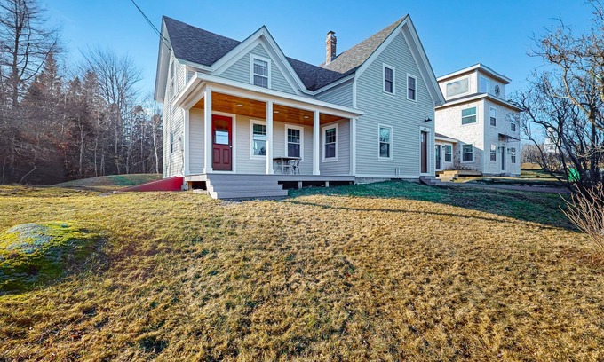 Corea House | Charming Coastal Home with Harbor Views and Washer/Dryer