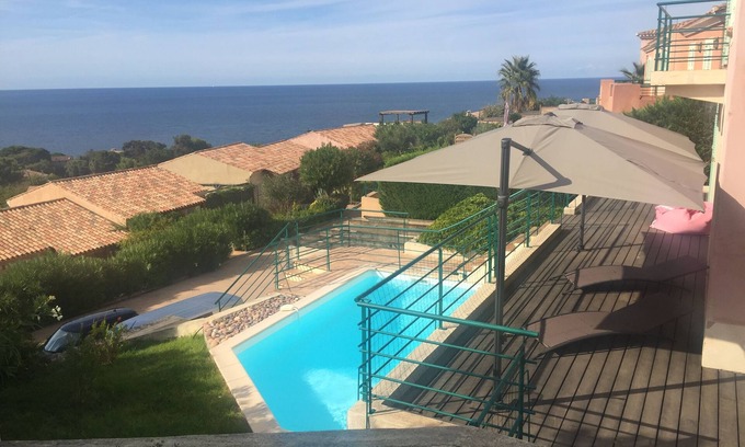 Saint-Florent Villa | Charming detached house with pool and sea view - Les hauts de st florent