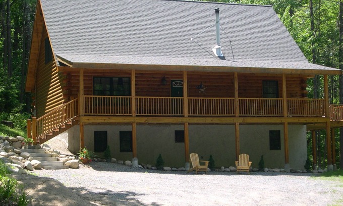 Campton House | Charming log home, spacious yet cozy, nestled in the White Mountain region.