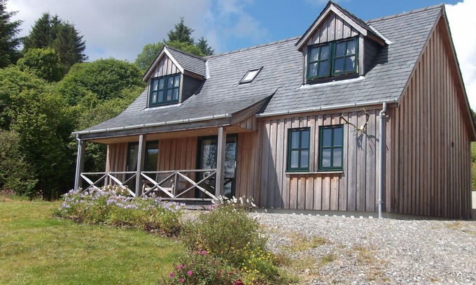 Teangue House | Charming property overlooking beach at Knock Bay and beyond to Knoydart