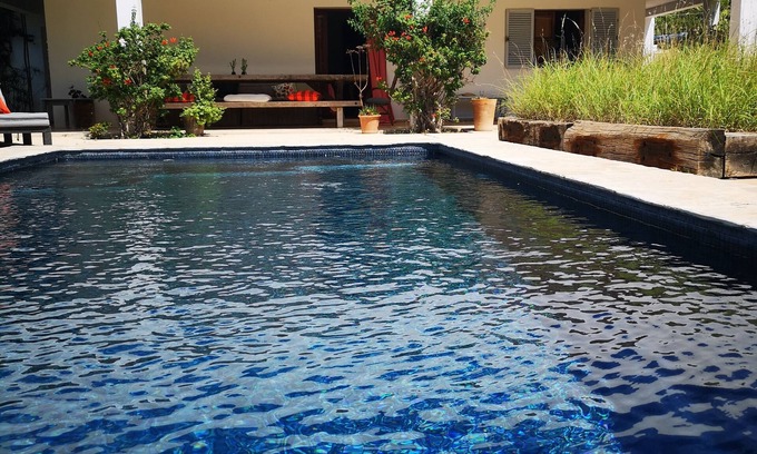 Santa Eulalia del Rio Villa | Charming rural villa 2 mins walk from the sea with pool. Sleeps 10