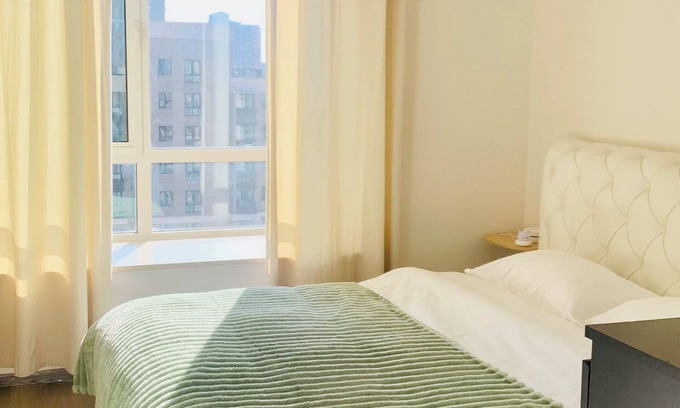 Shuangjing Apartment | Charming shared separate room in 4bedroom Apt in Beijing downtown with AC, WiFi