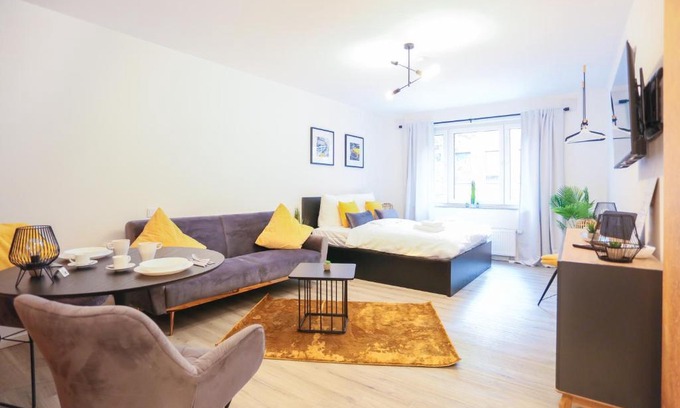 Mannheim Apartment | Chic Studio - 1min zum HBF