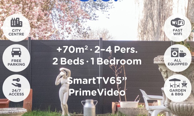 Verdun Apartment | Ciel - Cosy Comfy 2Bed +70m² Central FastWiFi SmartTV65" PrimeVideo BBQ