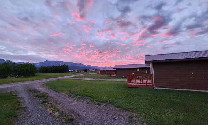 East Glacier Park Village Cabin | Circle R Cabin 6, Private Ranch, Mountain Views