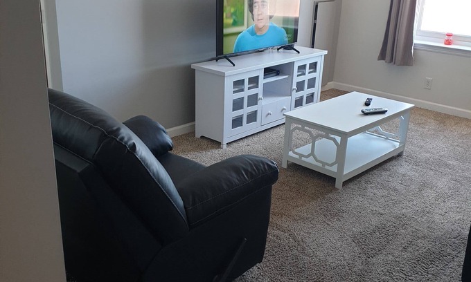 Grand Island Condo | Classy Downtown 1 Bed Condo, free parking garage