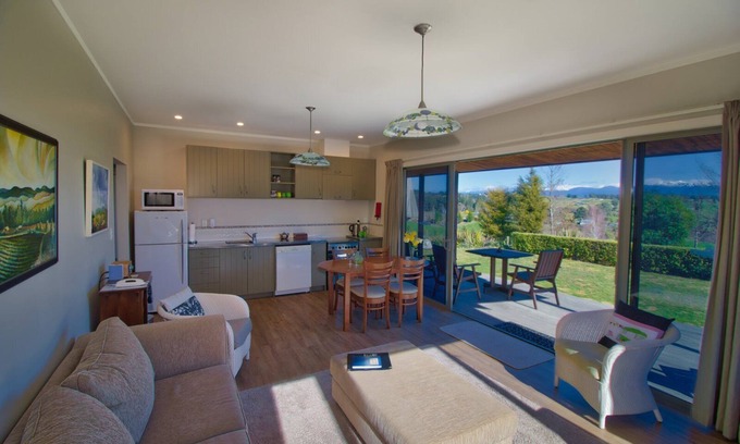 Ruby Bay Ski Chalet | Clayridge Cotttages situated above Ruby Bay, amazing mountain & sea views