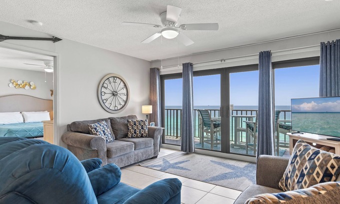 Lower Grand Lagoon Condo | Coastal Luxury Commodore 805 3BR Beachfront with Large Gulf View Balcony