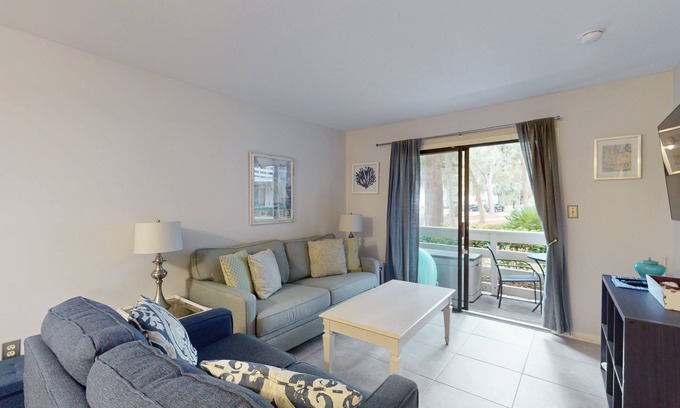 Folly Field Condo | Coastal Retreat with Patio, Shared Pools, Tennis & Playground - Walk to Beach