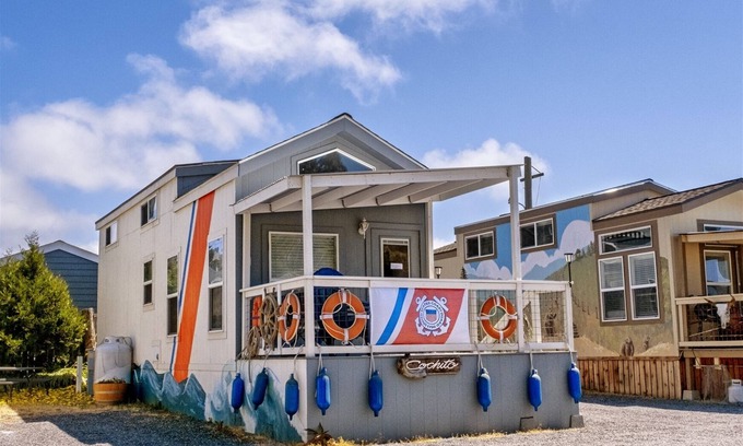 Fort Bragg House | Cochito - a US Coast Guard themed tiny home in the heart of the historic Noyo harbor