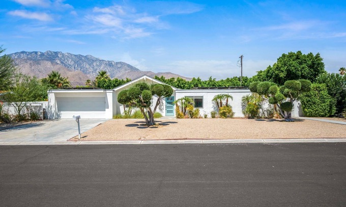 Desert Park Estates House | Colorful Mid-Century Gem | Pool, Spa, Firepit, Near Downtown Palm Springs