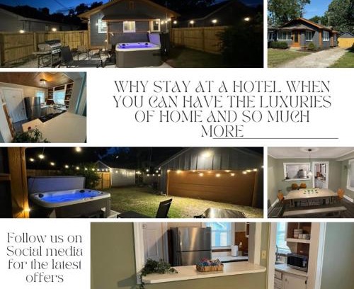 Indianapolis House | Colts, Concerts, Pacers SoBro Boho Hideaway Hot Tub, Fire Pit Games