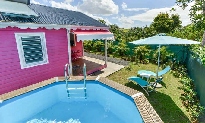 Baie-Mahault House | Comfort Bungalow, Individual pool and private garden
