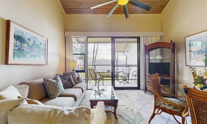 Kahana Condo | Comfortable condo in oceanfront complex, private lanai, shared pool & BBQ, WIFI