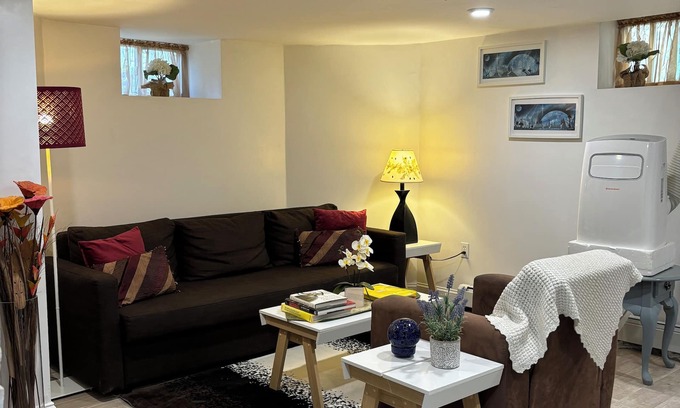 Somerville Apartment | Comfy, cozy and clean basement apt with parking close to Harvard, Tufts and MIT.