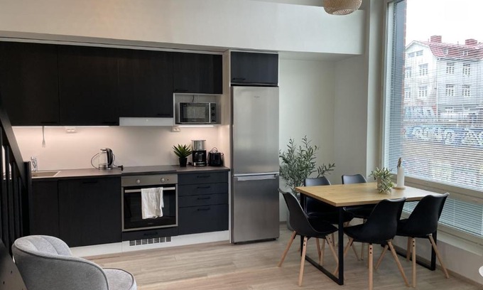Tampere Apartment | Cosy Loft apartment with glazed balcony